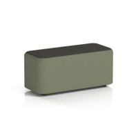 Harlestone Small Rectangular Stool In Main Line Flax Fabric - Monument Body Temple Top