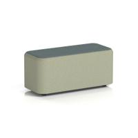 Harlestone Small Rectangular Stool In Main Line Flax Fabric - Newbury Body Westminster Top