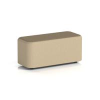 Harlestone Small Rectangular Stool In Main Line Flax Fabric - Upminster Body Bank Top