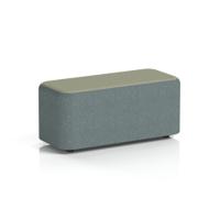 Harlestone Small Rectangular Stool In Main Line Flax Fabric - Westminster Body Newbury Top