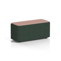 Harlestone Small Rectangular Stool In Yoredale Fabric - Ingleton Body Kidstone Top