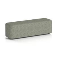 Harlestone Large Rectangular Stool In Rivet Fabric - Vitreous Body And Top