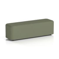 Harlestone Large Rectangular Stool In Main Line Flax Fabric - Monument Body And Top