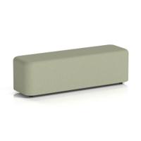 Harlestone Large Rectangular Stool In Main Line Flax Fabric - Newbury Body And Top