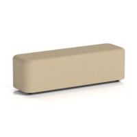 Harlestone Large Rectangular Stool In Main Line Flax Fabric - Upminster Body And Top