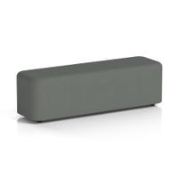 Harlestone Large Rectangular Stool In Sumi Fabric - Kobe Body And Top
