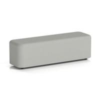Harlestone Large Rectangular Stool In Sumi Fabric - Tokyo Body And Top