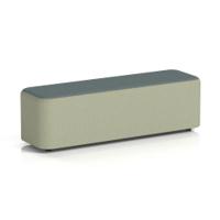 Harlestone Large Rectangular Stool In Main Line Flax Fabric - Newbury Body Westminster Top