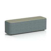 Harlestone Large Rectangular Stool In Main Line Flax Fabric - Westminster Body Newbury Top