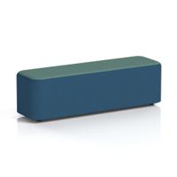 Harlestone Large Rectangular Stool In Sumi Fabric - Uto Body Handa Top