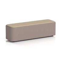 Harlestone Large Rectangular Stool In Yoredale Fabric - Settle Body Gordale Top