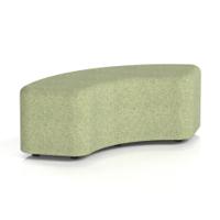 Harlestone 90 Degree Stool In Rivet Fabric - Burnish Body And Top