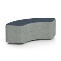 Harlestone 90 Degree Stool In Rivet Fabric - Prime Body Crucible Top
