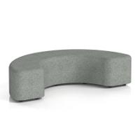 Harlestone 180 Degree Stool In Rivet Fabric - Prime Body And Top