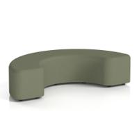Harlestone 180 Degree Stool In Main Line Flax Fabric - Monument Body And Top