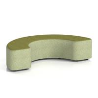 Harlestone 180 Degree Stool In Rivet Fabric - Burnish Body Olive Top