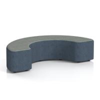 Harlestone 180 Degree Stool In Rivet Fabric - Crucible Body Prime Top
