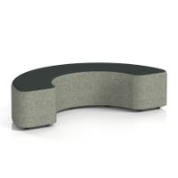Harlestone 180 Degree Stool In Rivet Fabric - Prime Body Crucible Top