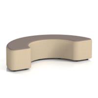 Harlestone 180 Degree Stool In Yoredale Fabric - Gordale Body Settle Top