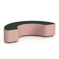 Harlestone 180 Degree Stool In Yoredale Fabric - Kidstone Body Ingleton Top