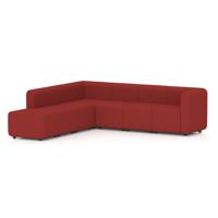 Mawsley Modular Seating Set L-Shaped Corner Sofa 7 Seater With Left Arms in Era - Extent