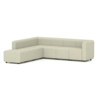 Mawsley Modular Seating Set L-Shaped Corner Sofa 7 Seater With Left Arms in Era - Futurist