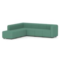 Mawsley Modular Seating Set L-Shaped Corner Sofa 7 Seater With Left Arms in Era - Rest