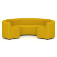 Mawsley Modular Seating Set Circular Booth Low Back in Era - Occasion