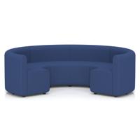 Mawsley Modular Seating Set Circular Booth Low Back in Era - Perennial