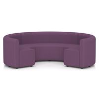 Mawsley Modular Seating Set Circular Booth Low Back in Era - Prime