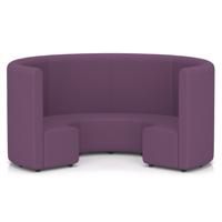 Mawsley Modular Seating Set Circular Booth High Back in Era - Prime
