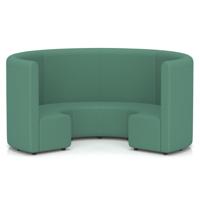 Mawsley Modular Seating Set Circular Booth High Back in Era - Rest