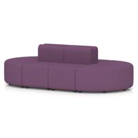 Mawsley Modular Seating Set Capsule Island Low Back 8 Seater in Era - Prime