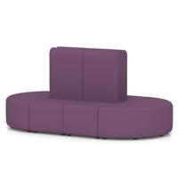Mawsley Modular Seating Set Capsule Island High Back 8 Seater in Era - Prime
