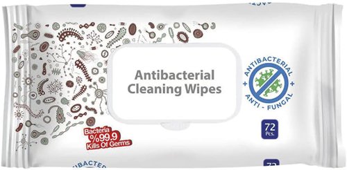 ValueX Antibacterial/Virucidal Wipes (Pack 72) ABW72AG