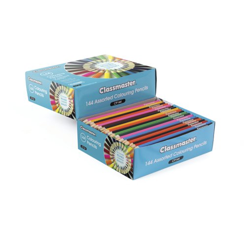 Classmaster Colouring Pencils Assorted (Pack of 144) CP144 EG60070 Buy online at Office 5Star or contact us Tel 01594 810081 for assistance