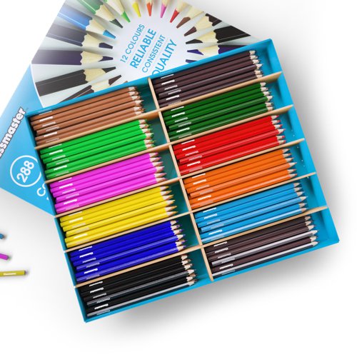 Classmaster Colouring Pencils Assorted (Pack of 288) CP288 Drawing Pencils EG60071