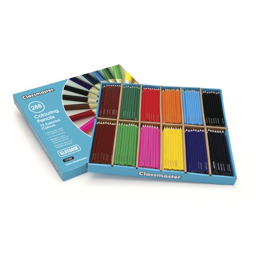 Classmaster Colouring Pencils Assorted (Pack of 288) CP288 EG60071 Buy online at Office 5Star or contact us Tel 01594 810081 for assistance