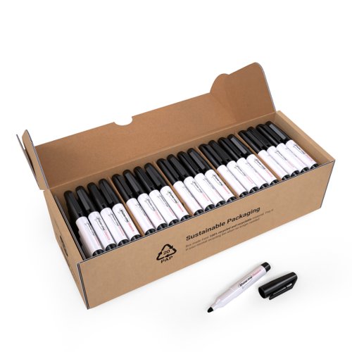 Show-me Basics Mini whiteboard Pens Black - Box 100