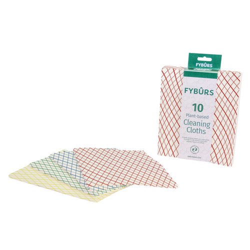 FYBURS Plant-based Cleaning Cloths Blue Pack of 10