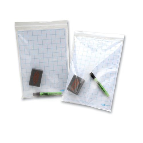 Show-me handy grip-seal storage bags are ideal for making individual sets of Show-me boards. Fill each bag with one board, one eraser, and one pen for each student - no need to share resources and great for school trips. Resealable grip-seal strip for use time and time again.Pack contains 35 x A4 grip seal bags.
