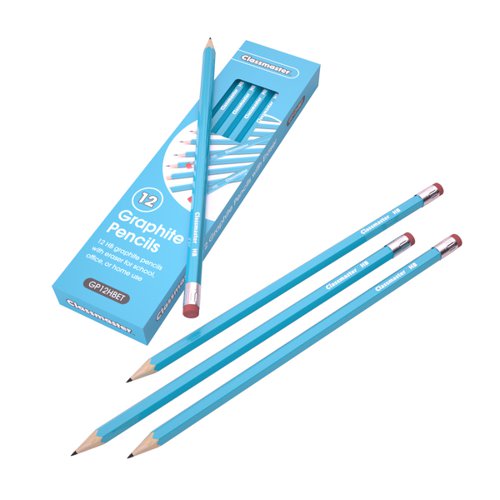 Classmaster HB Pencil Eraser Tip (Pack of 12) GP12HBET
