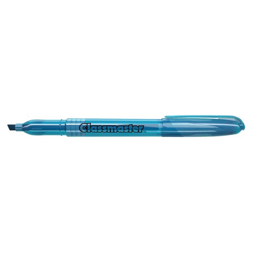 These slim barrelled highlighter pens from Classmaster are ideal for home, office and classroom use. Each highlighter is wedge-tipped for creating thin and thick lines, and benefits from a handy pocket clip on the lid for taking on the go.Pack contains 10 highlighter pens in blue.
