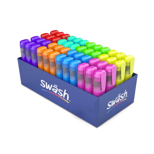 Box 48 Swash Premium Highlighters, Assorted Colours [Box of 48]  170553