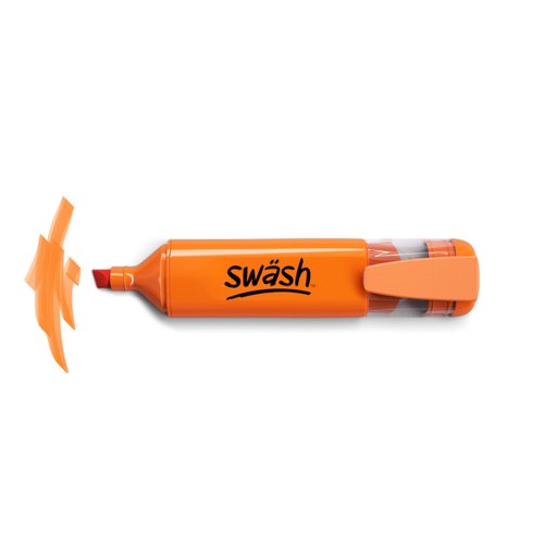 This pack of 48 orange Swäsh Premium Highlighters is ideal for the classroom or office, and is great for marking students’ work. Every pen has a wedge tip, perfect for creating both thick and thin lines, and contains water-based ink, so won’t bleed through important documents. The handy pocket clip is ideal for taking between classrooms, offices and meeting rooms.