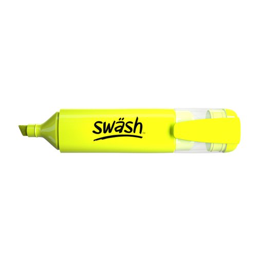 This pack of 48 yellow Swäsh Premium Highlighters is ideal for the classroom or office, and is great for marking students’ work. Every pen has a wedge tip, perfect for creating both thick and thin lines, and contains water-based ink, so won’t bleed through important documents. The handy pocket clip is ideal for taking between classrooms, offices and meeting rooms.