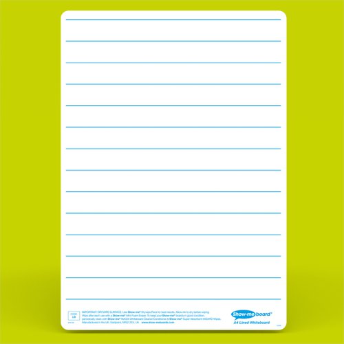 Show-me A4 Lined Mini Whiteboards, Pack of 100 Boards