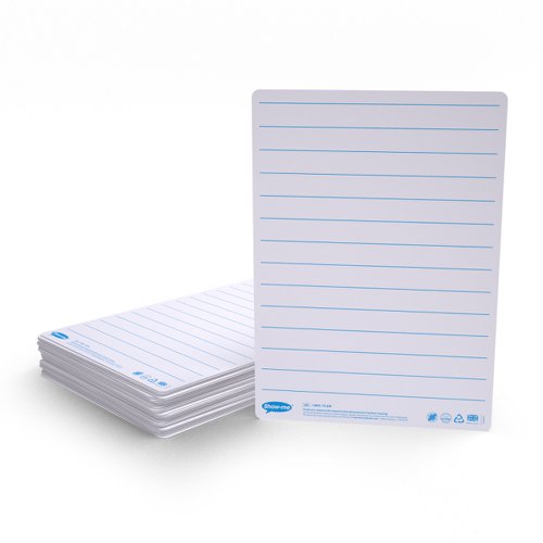 Show-me Pack of 35 x A4 Lined/Plain Whiteboards