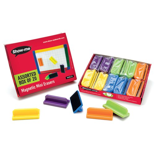 Show-me Magnetic Mini Erasers, Pack of 20