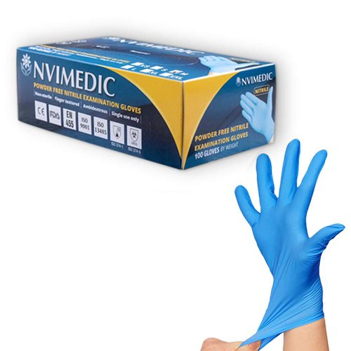  Nitrile Gloves Blue Large (Pack 100) PP6002